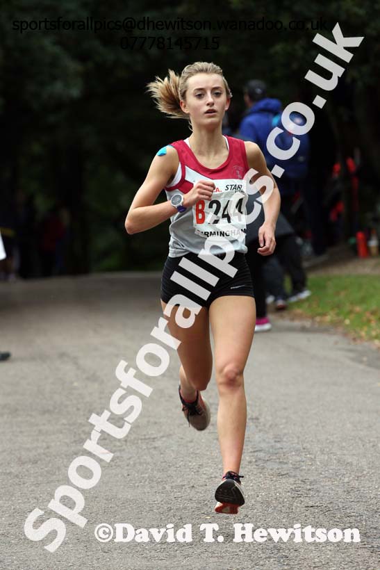 Girls under-15s ERRA Road Relays, Sutton Coldifield, Birmingham. Photo: David T. Hewitson/Sports for All Pics